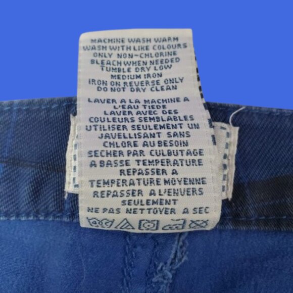 725 Originals Blue Plaid Pants Punk Emo Goth Alternative - Picture 5 of 7